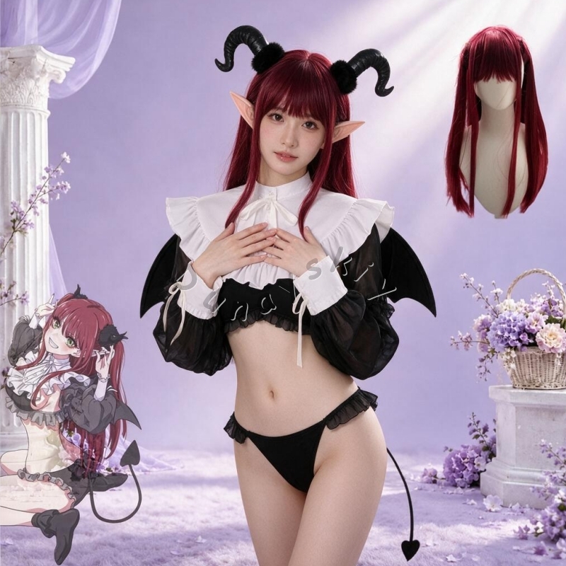 Kitagawa Anime Cosplay - ليز كوسبلاي هالوين أرنب شيطاني مارين