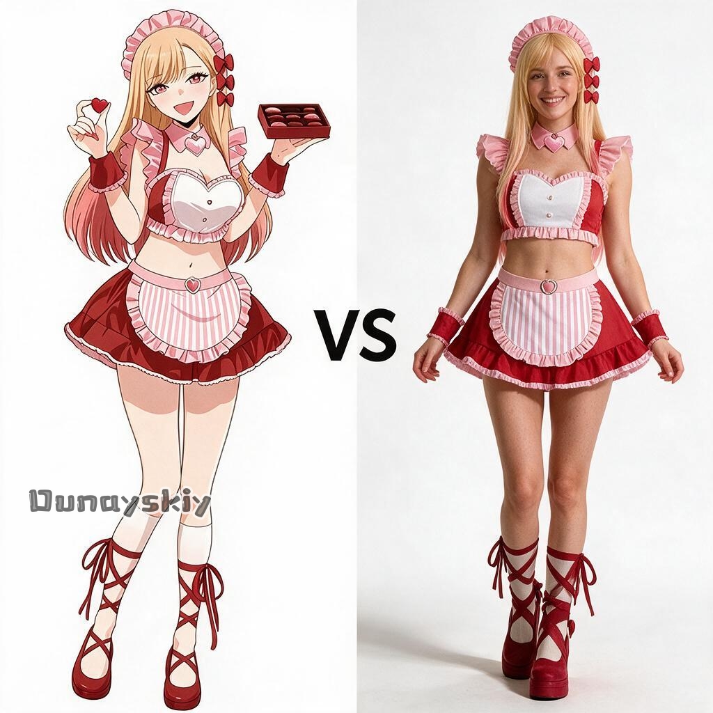 Kitagawa Anime Cosplay - مارين كيتاغاوا ‌ زي تنكري للخادمة
