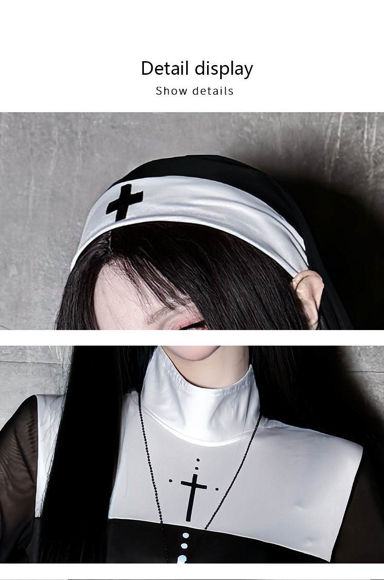 زي راهبة مثير للكبار لعيد الها - مراجعة Anime Cosplay Jumpsuit وسعره
