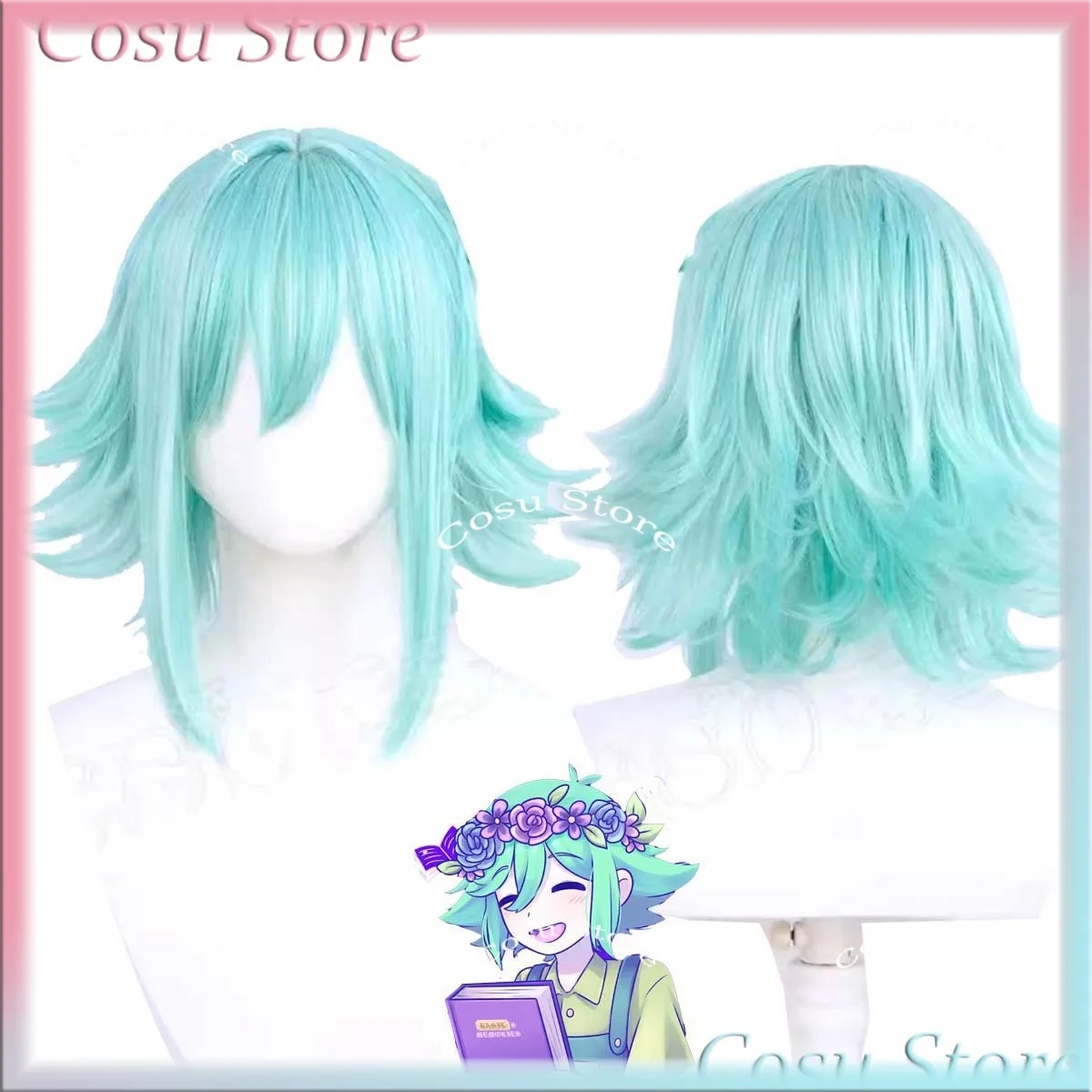 أوموري سومثينغ باسل - باروكة ك - مراجعة Anime Cosplay Blue Hair وسعره