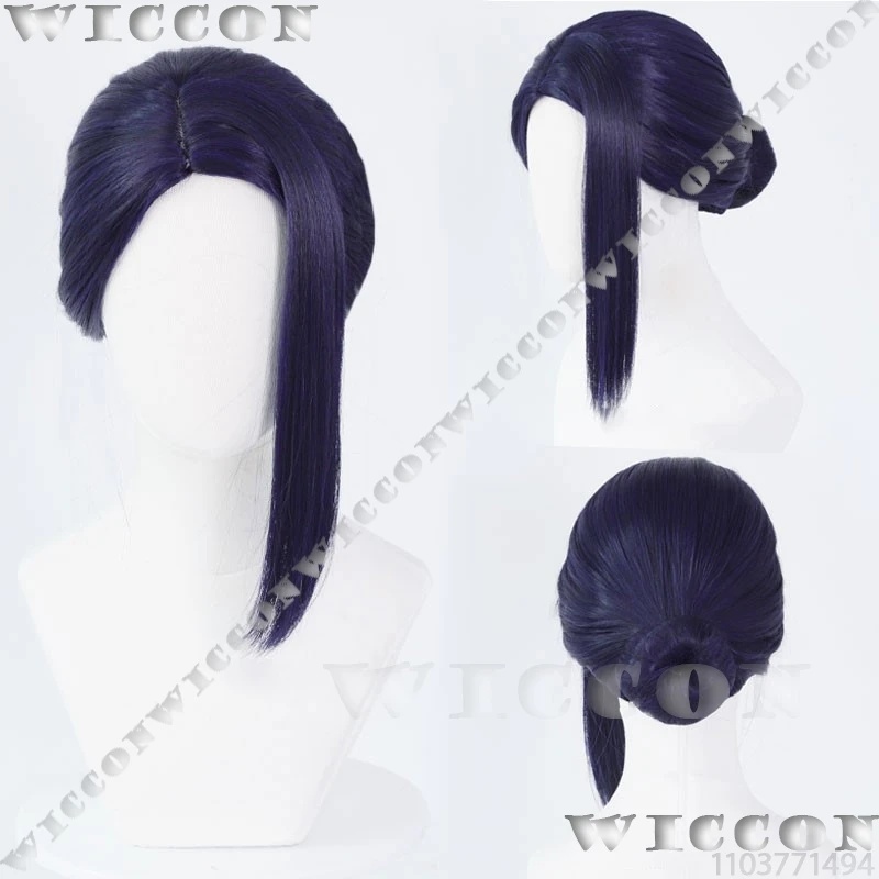 x;3,f6'b7\g، Caitlyn Kiramman  - مراجعة Anime Cosplay Blue Hair وسعره