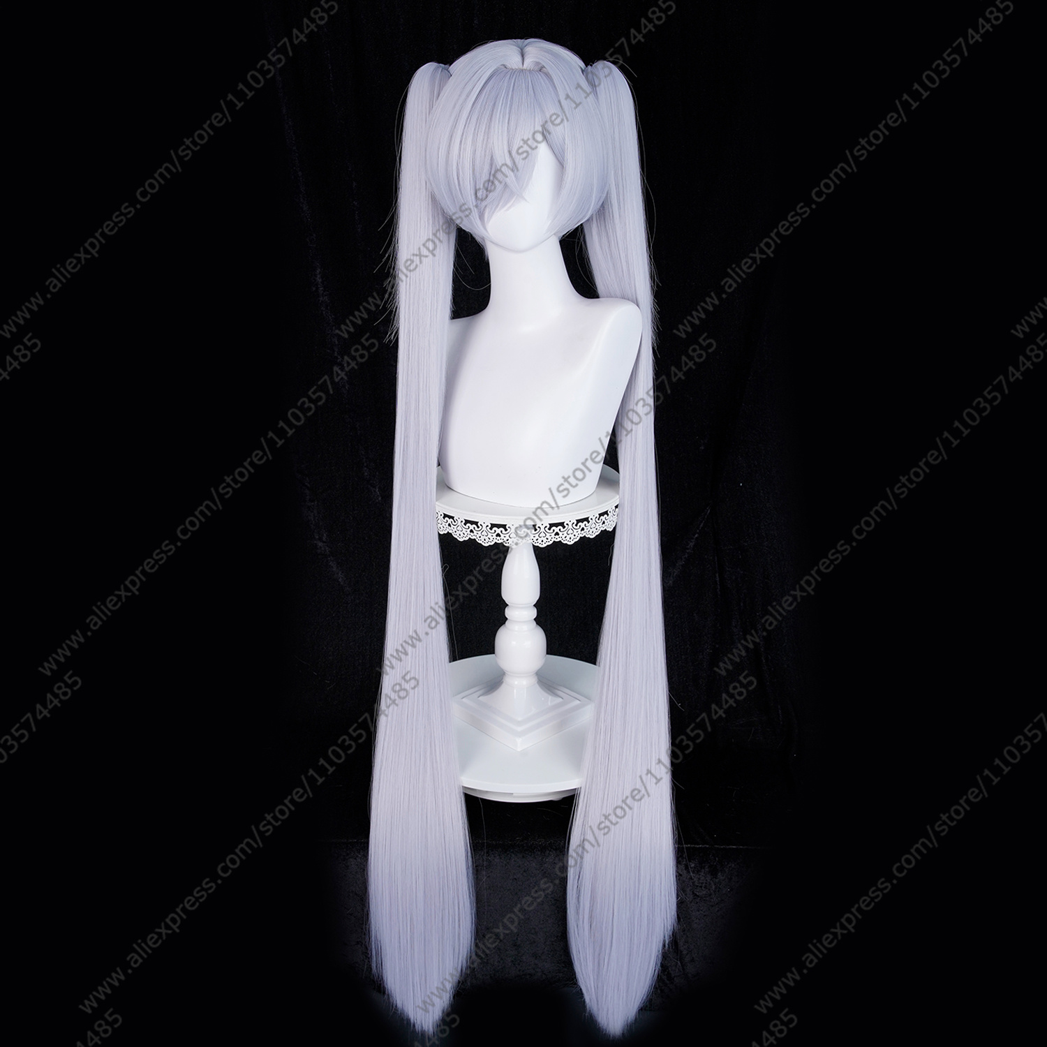 باروكة شعر مستعار مستوحاة من ش - مراجعة Anime Cosplay Blue Hair وسعره